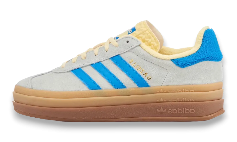 Adidas Gazelle Bold Almost Blue Yellow (Women's)