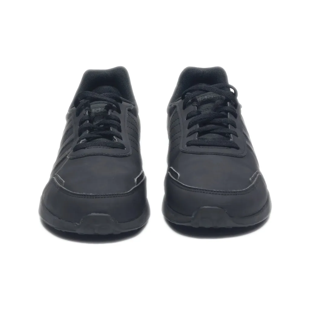 Adidas Vs Switch Low-Top Sneakers Leather Black Colour For Women