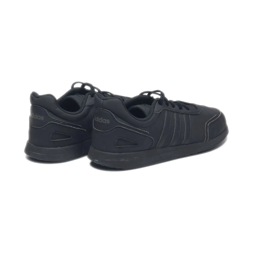 Adidas Vs Switch Low-Top Sneakers Leather Black Colour For Women
