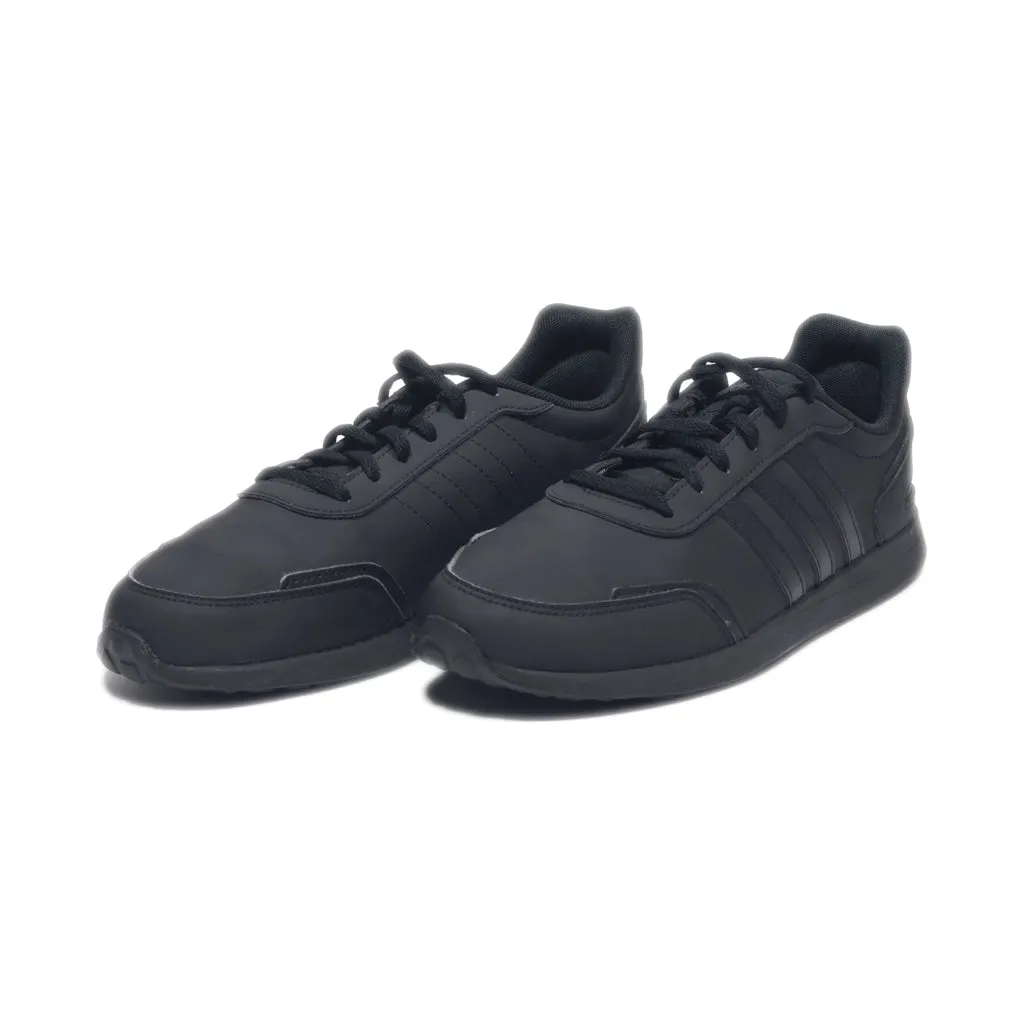 Adidas Vs Switch Low-Top Sneakers Leather Black Colour For Women