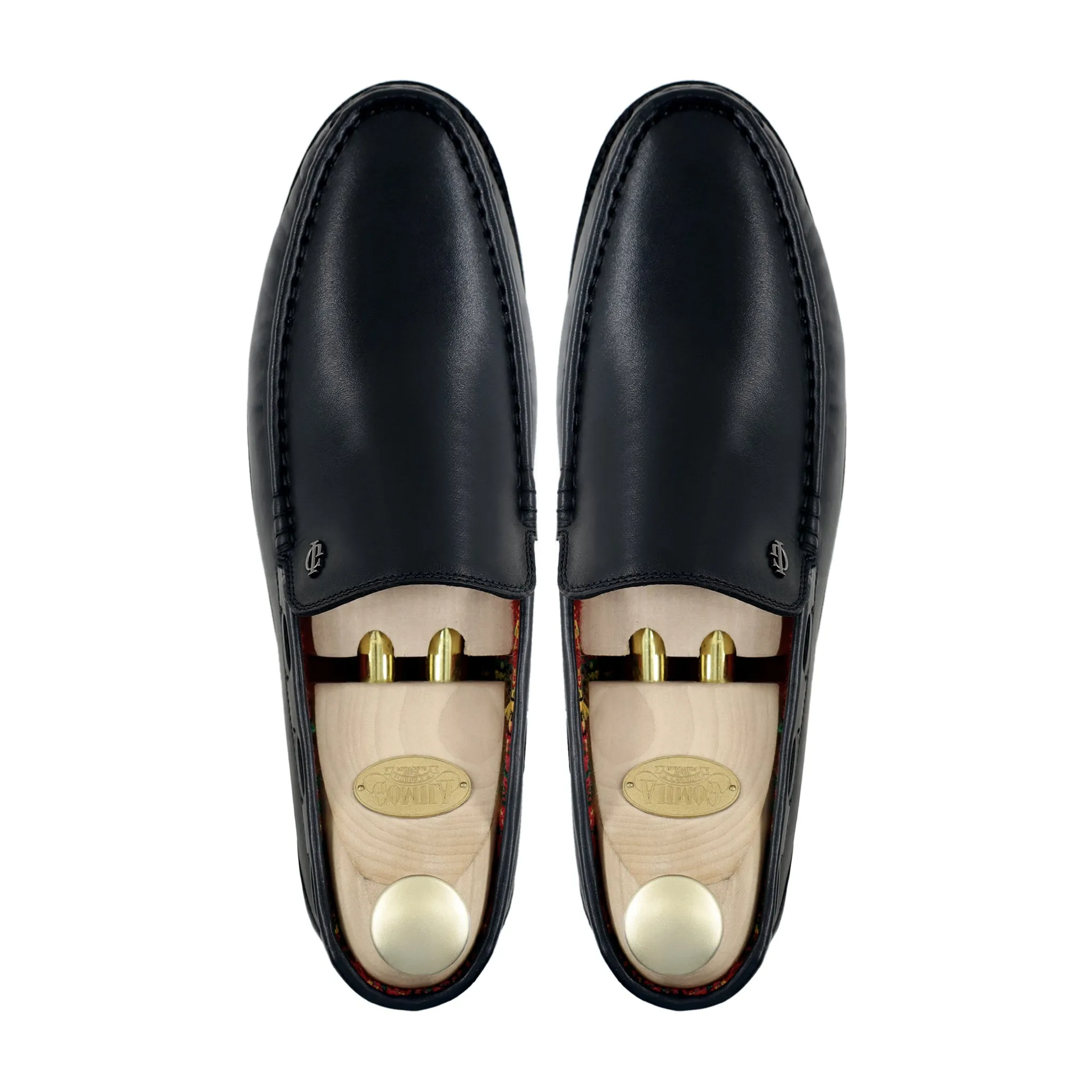 Balon - Men's Black Calf Leather Driver Shoe