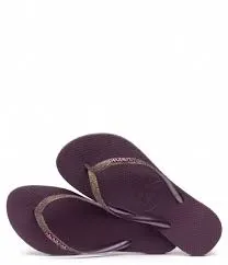 HAVAIANAS SLIM SPARKLE II - AUBERGINE