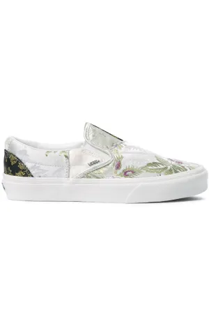 (Jmh8L8) Brocade Classic Slip On Shoes   Patchwork/True White
