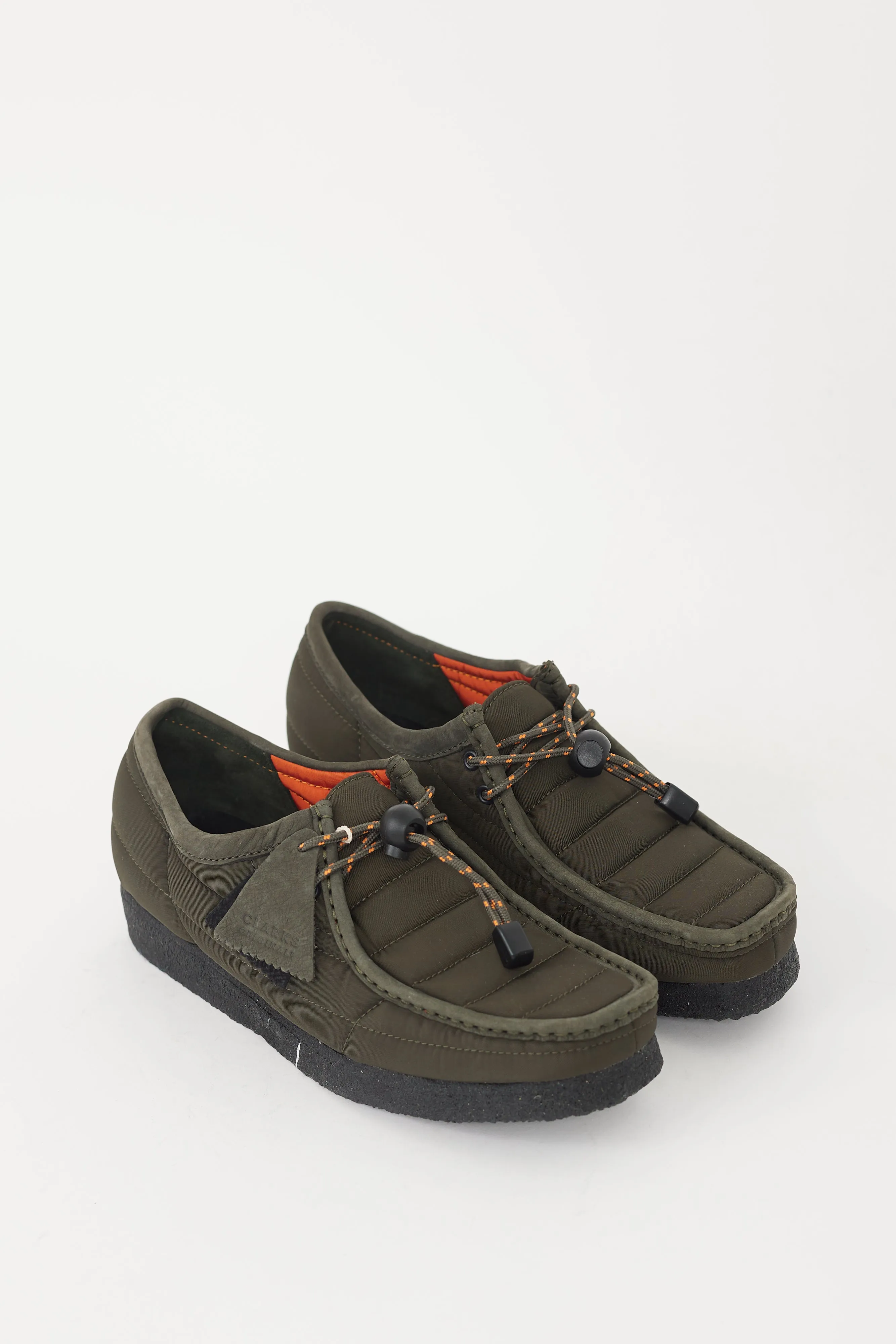Khaki Green Quilted Wallabee Loafer