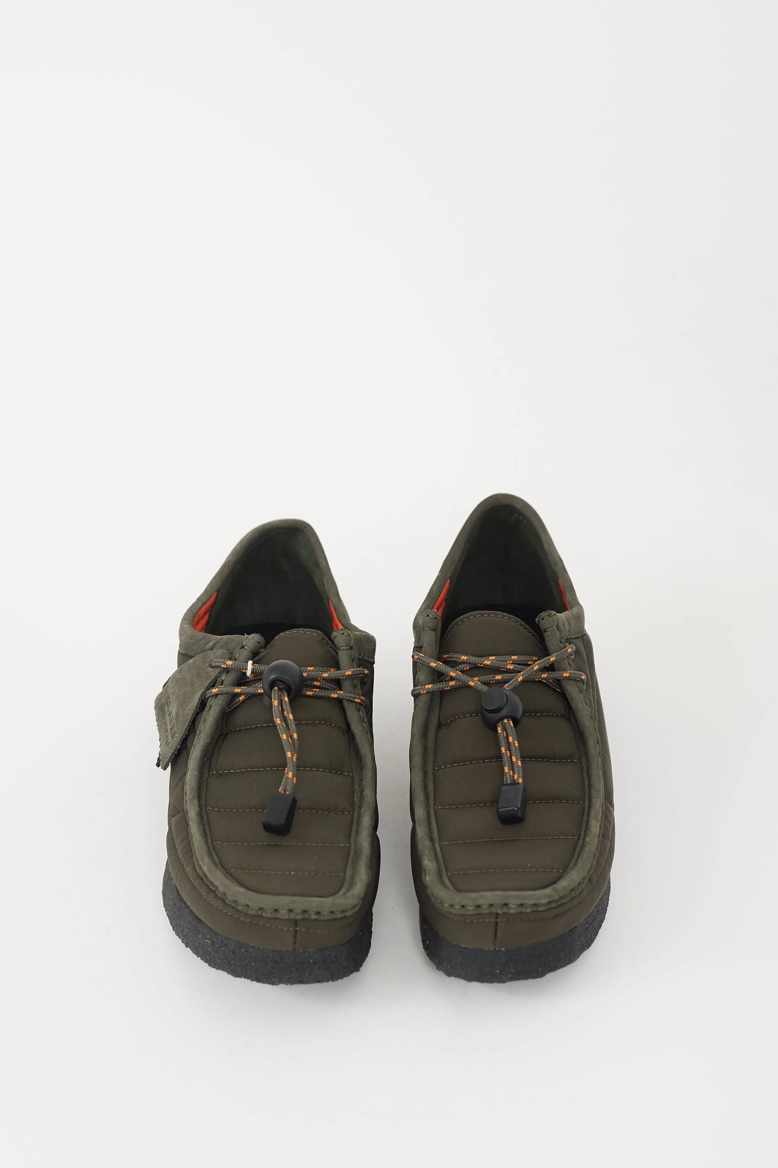 Khaki Green Quilted Wallabee Loafer