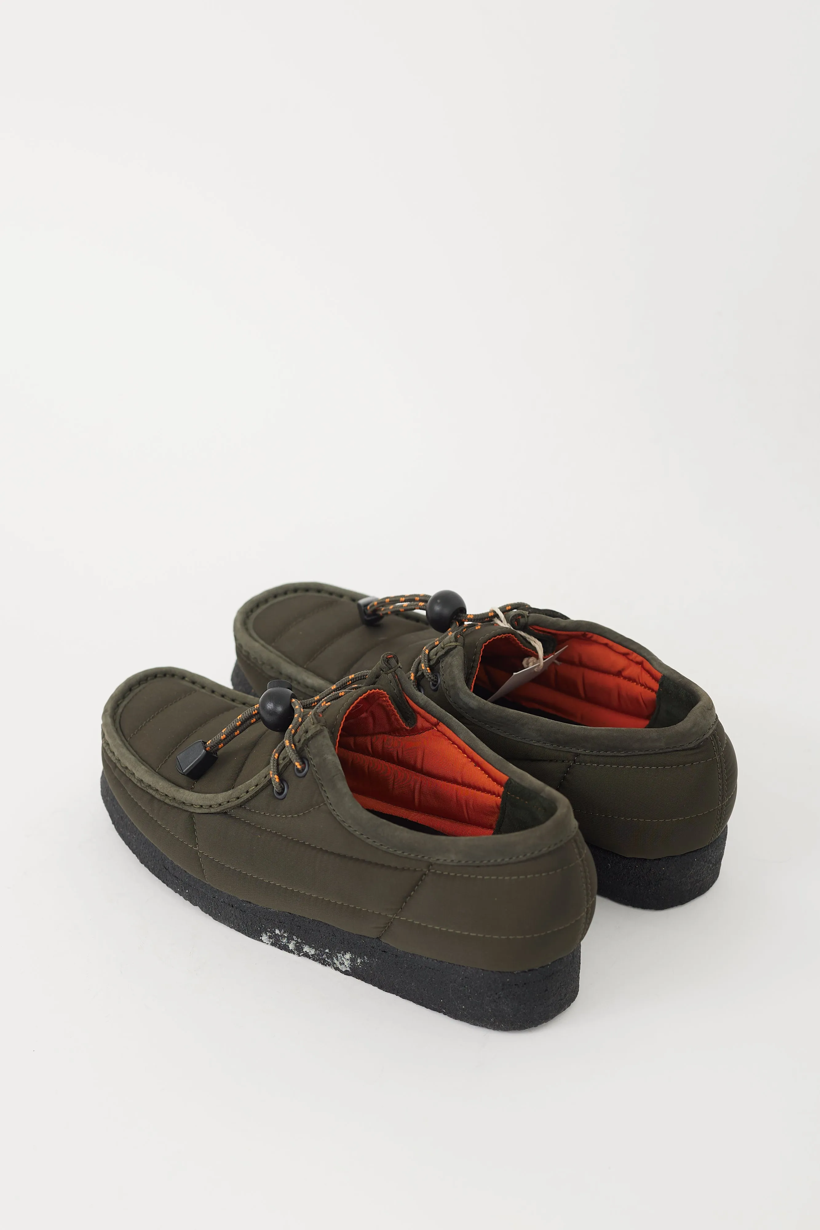 Khaki Green Quilted Wallabee Loafer