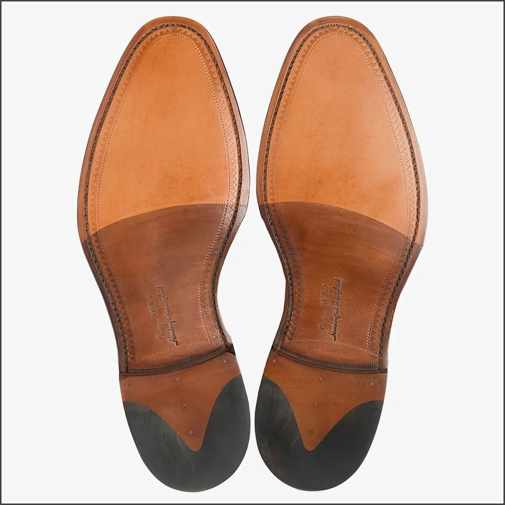 Loake Aldwych Dark Brown Calf Oxford Leather Sole F Fit@