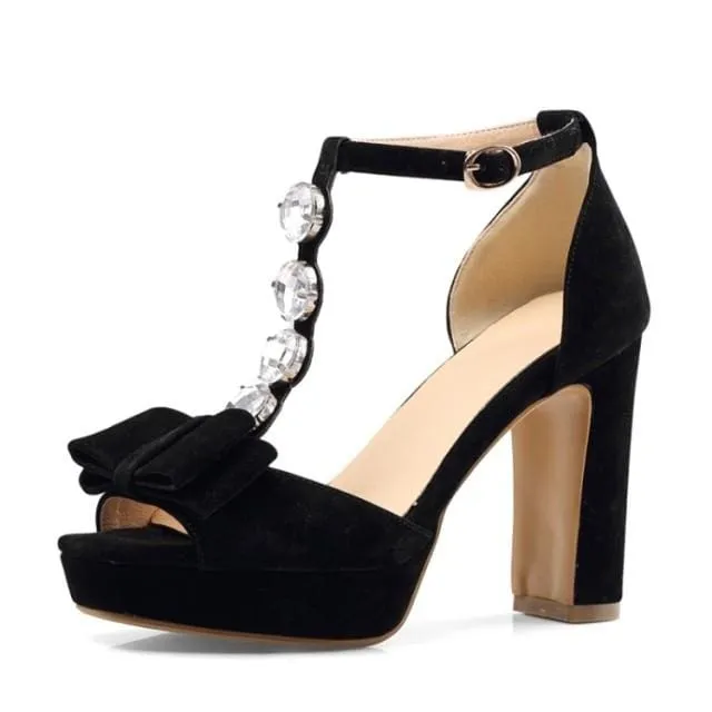 Open-Toe Monochrome Elegant Women's High Heels