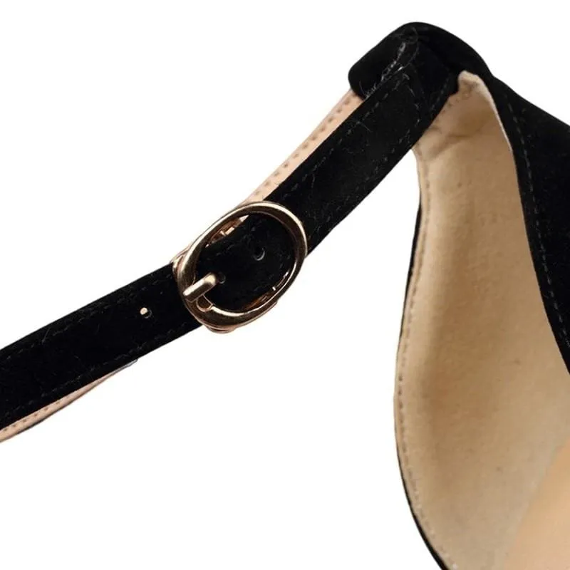 Open-Toe Monochrome Elegant Women's High Heels