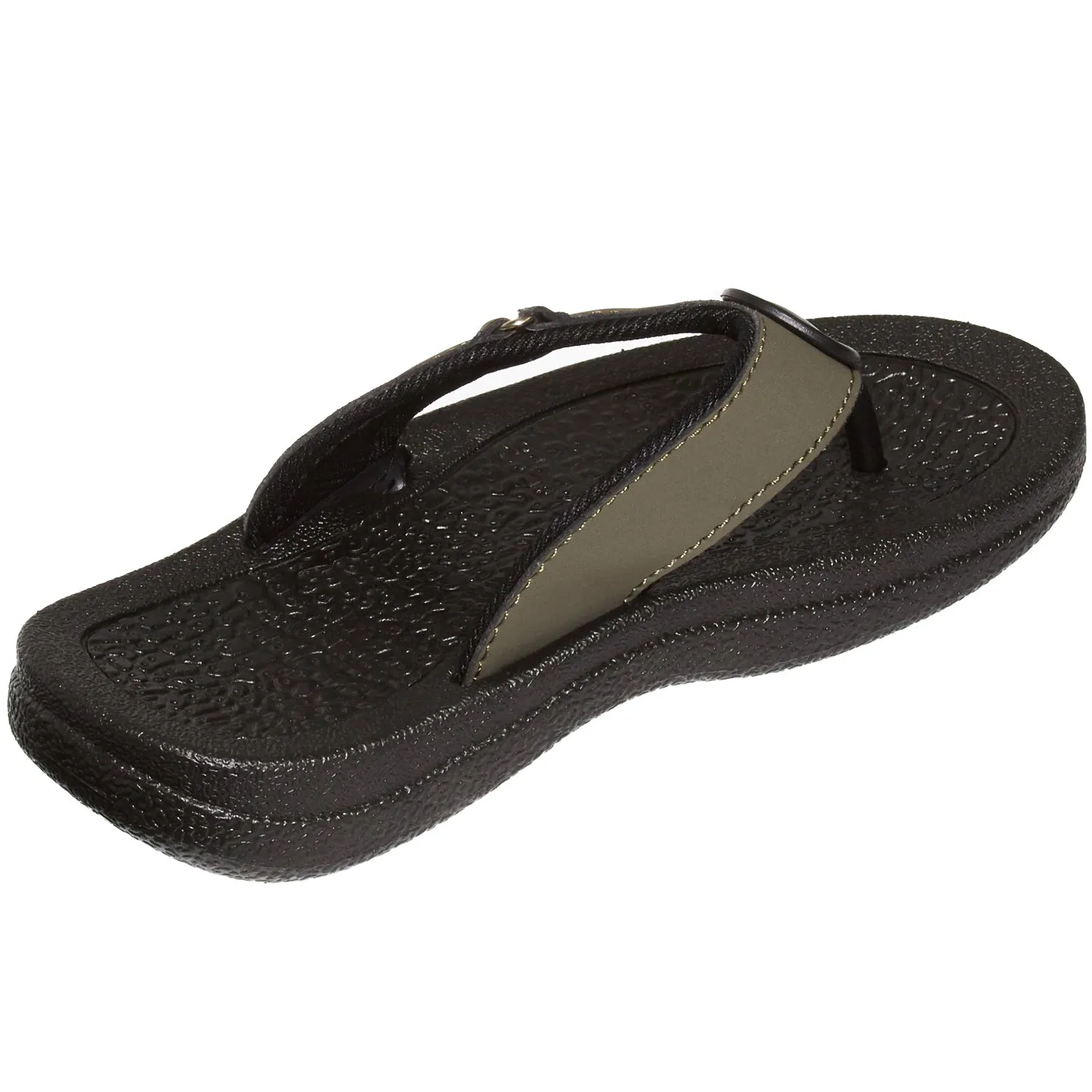 Skysole Boys Rugged PU Ring Thong Strap Sandals