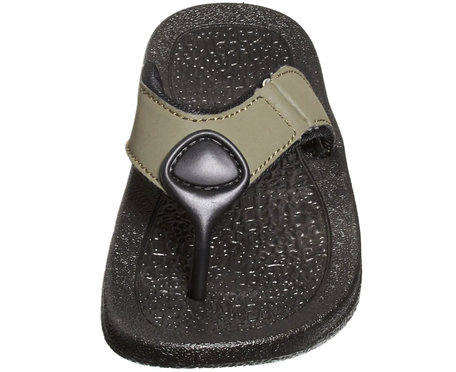 Skysole Boys Rugged PU Ring Thong Strap Sandals